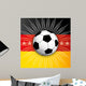 Germany Flag Soccer Ball Wall Decal