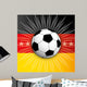 Germany Flag Soccer Ball Wall Decal