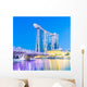 Marina Bay Sands Hotel Singapore Evening Wall Decal