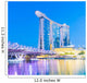 Marina Bay Sands Hotel Singapore Evening Wall Decal