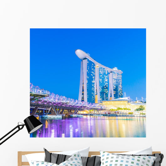 Marina Bay Sands Hotel Singapore Wall Decal