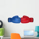 Two Boxing Gloves Wall Decal
