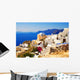 Beautiful landscape view (Santorini Island, Greece) Wall Mural