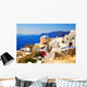 Beautiful landscape view (Santorini Island, Greece) Wall Mural