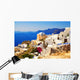 Beautiful landscape view (Santorini Island, Greece) Wall Mural