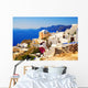 Beautiful landscape view (Santorini Island, Greece) Wall Mural