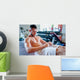 Muscular Man Training Gym Wall Decal