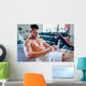 Muscular Man Training Gym Wall Decal
