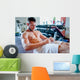 Muscular Man Training Gym Wall Decal