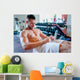 Muscular Man Training Gym Wall Decal