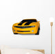 Yellow Sports Car Wall Decal