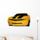 Yellow Sports Car Wall Decal