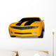 Yellow Sports Car Wall Decal