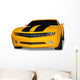 Yellow Sports Car Wall Decal