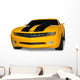 Yellow Sports Car Wall Decal