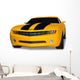 Yellow Sports Car Wall Decal