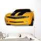 Yellow Sports Car Wall Decal