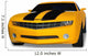 Yellow Sports Car Wall Decal