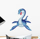 Cute Plesiosaurus Cartoon Wall Decal