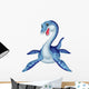 Cute Plesiosaurus Cartoon Wall Decal