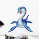 Cute Plesiosaurus Cartoon Wall Decal