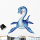 Cute Plesiosaurus Cartoon Wall Decal