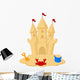 Sand castle cartoon Wall Decal