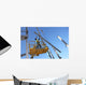 Steel Worker on cherry picker Wall Mural