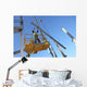 Steel Worker on cherry picker Wall Mural