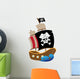 Vector Illustration Pirate Ship