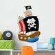 Vector Illustration Pirate Ship