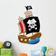 Vector Illustration Pirate Ship