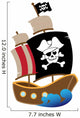 Vector Illustration Pirate Ship