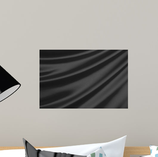Black Silk Textile with