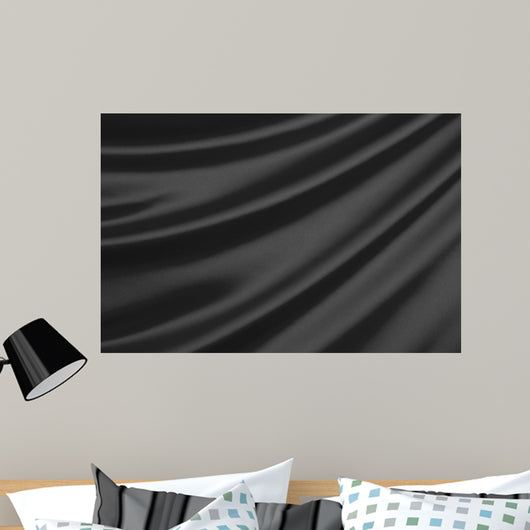 Black Silk Textile with