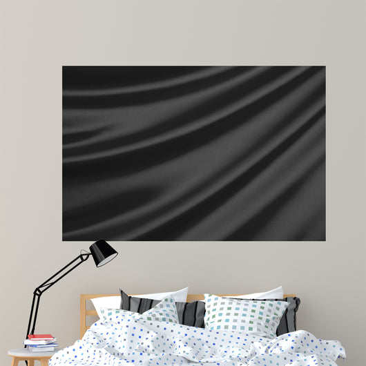 Black Silk Textile with