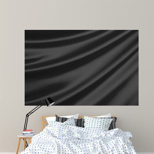 Black Silk Textile with