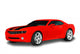 Red Sports Car Wall Decal