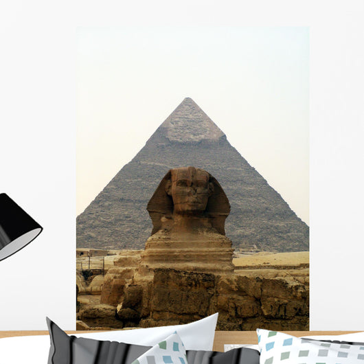 ancient egypt pyramid and sphinx Wall Mural
