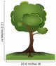 green tree Wall Decal