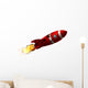 Damaged Space Rocket Wall Decal