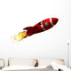 Damaged Space Rocket Wall Decal