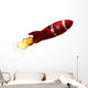 Damaged Space Rocket Wall Decal