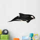Illustration Orca White Wall Mural