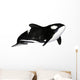 Illustration Orca White Wall Mural