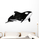 Illustration Orca White Wall Mural