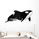 Illustration Orca White Wall Mural