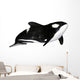 Illustration Orca White Wall Mural