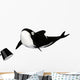 Illustration Orca White Wall Mural
