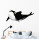 Illustration Orca White Wall Mural